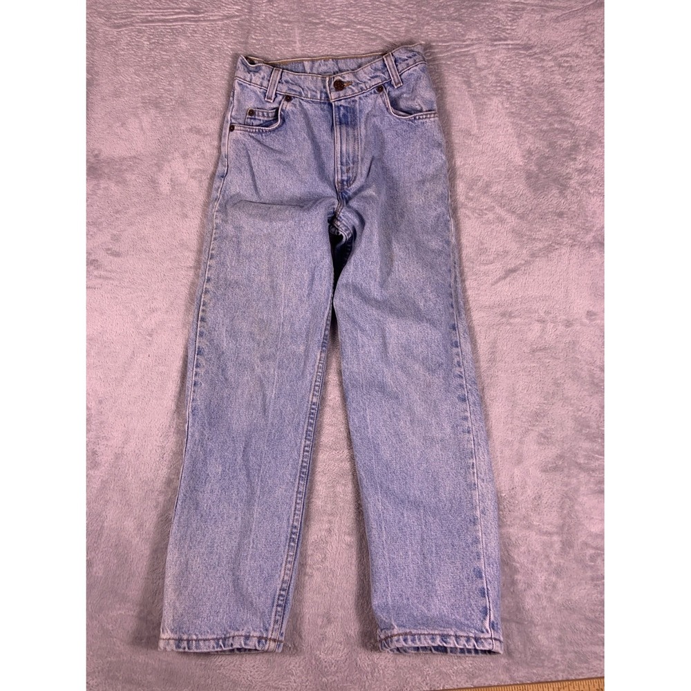 Vintage 90s Levi's 31350 Jeans Boys 12 Regular 27x27 Light Wash Denim Made USA